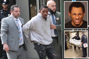 Carlton McPherson, 24, of the Bronx, was charged with murder after he allegedly pushed a 54-year-old man onto the tracks as a northbound 4 train rolled into the East 125th Street and Lexington Avenue station around 7 p.m. Monday, authorities said. 