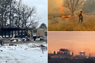 After snowfall gave firefighters a brief break Thursday from hot and dry conditions while fighting the largest wildfire in Texas history, firefighters are now facing a return to dangerous fire.