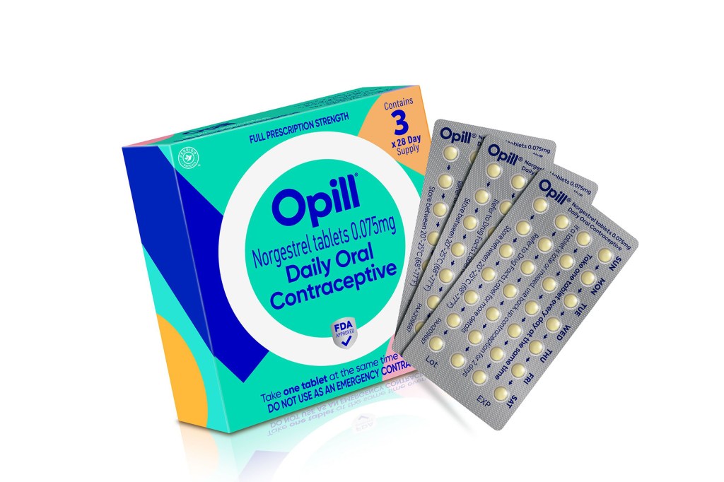 A three-month pack of Opill has a suggested retail price of $49.99