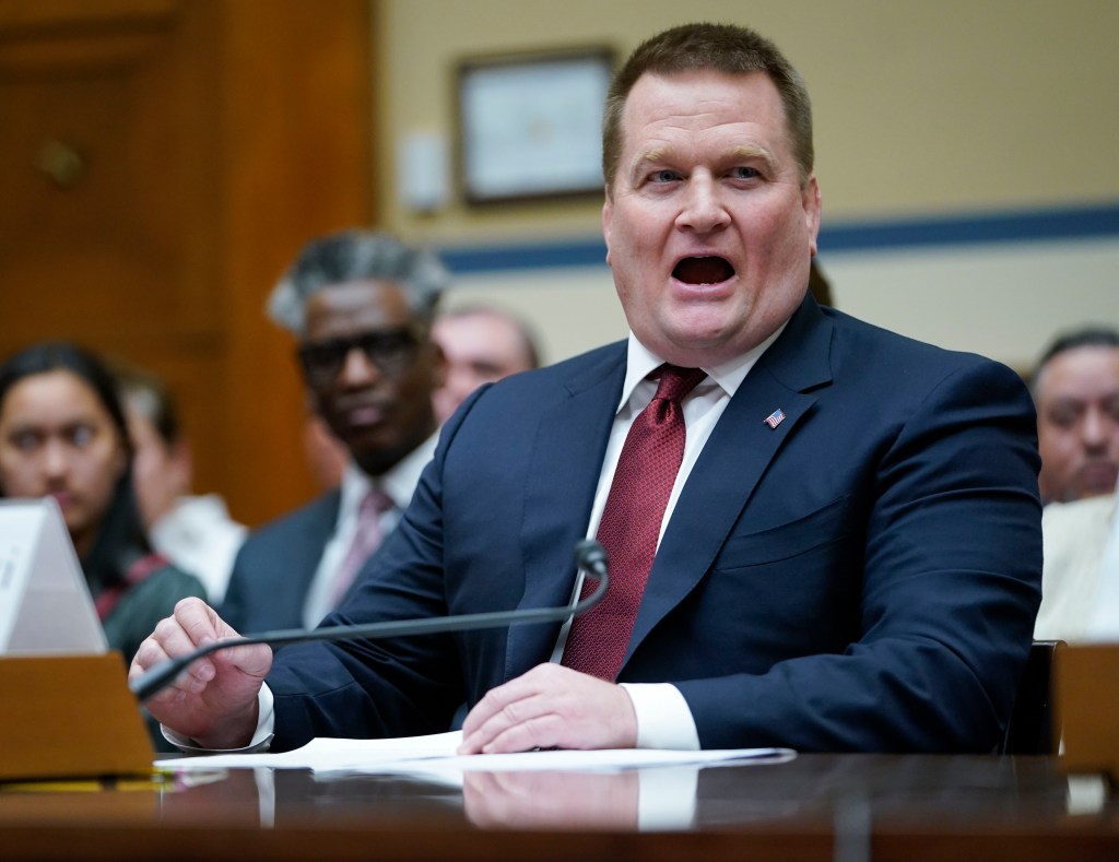 Tony Bobulinski speaks during the House Committee on Oversight and Accountability holding a hearing.