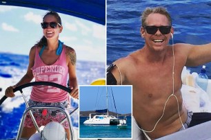 A handout photo of Sarm Heslop, a British woman who was last seen on a sailboat moored off St. John, in the U.S. Virgin Islands earlier this month.