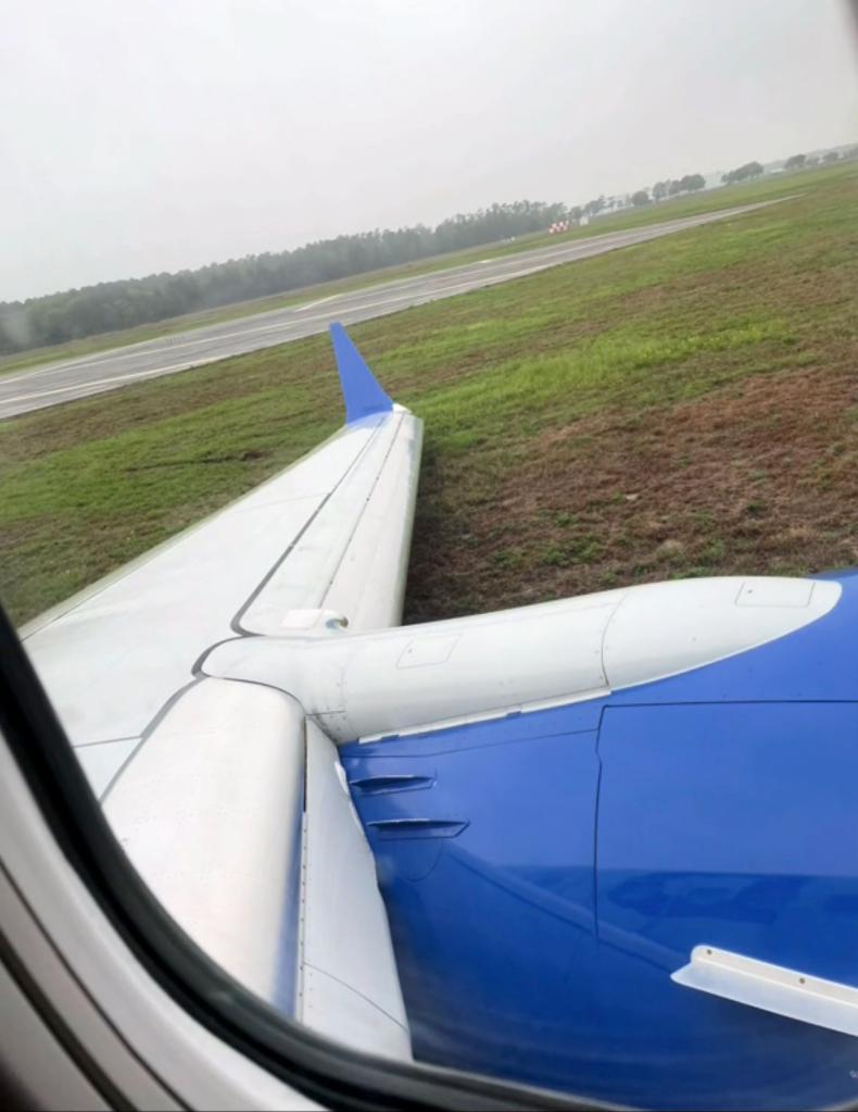 A United Airlines flight went off a runway at Houston's George Bush Intercontinental Airport on Friday 