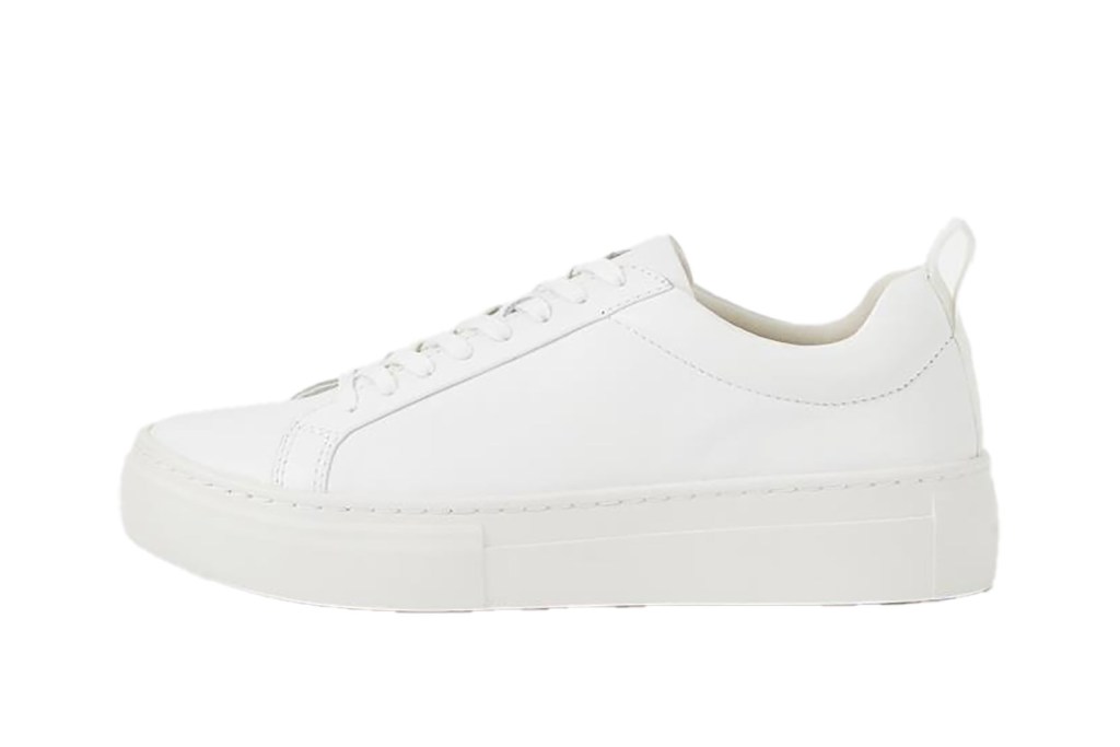 White shoe with white sole