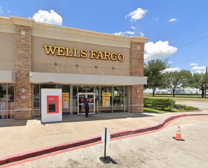 The robbery happened at a Wells Fargo in Houston. 