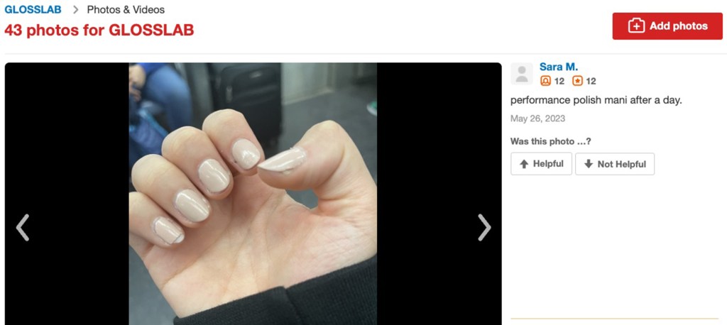 YELP bad reviews for manicure nail salon - a close up of a hand