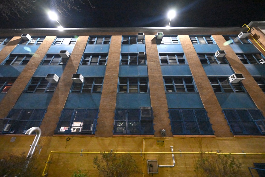 Exterior of Sinnot Magnet School in Brooklyn, New York.
