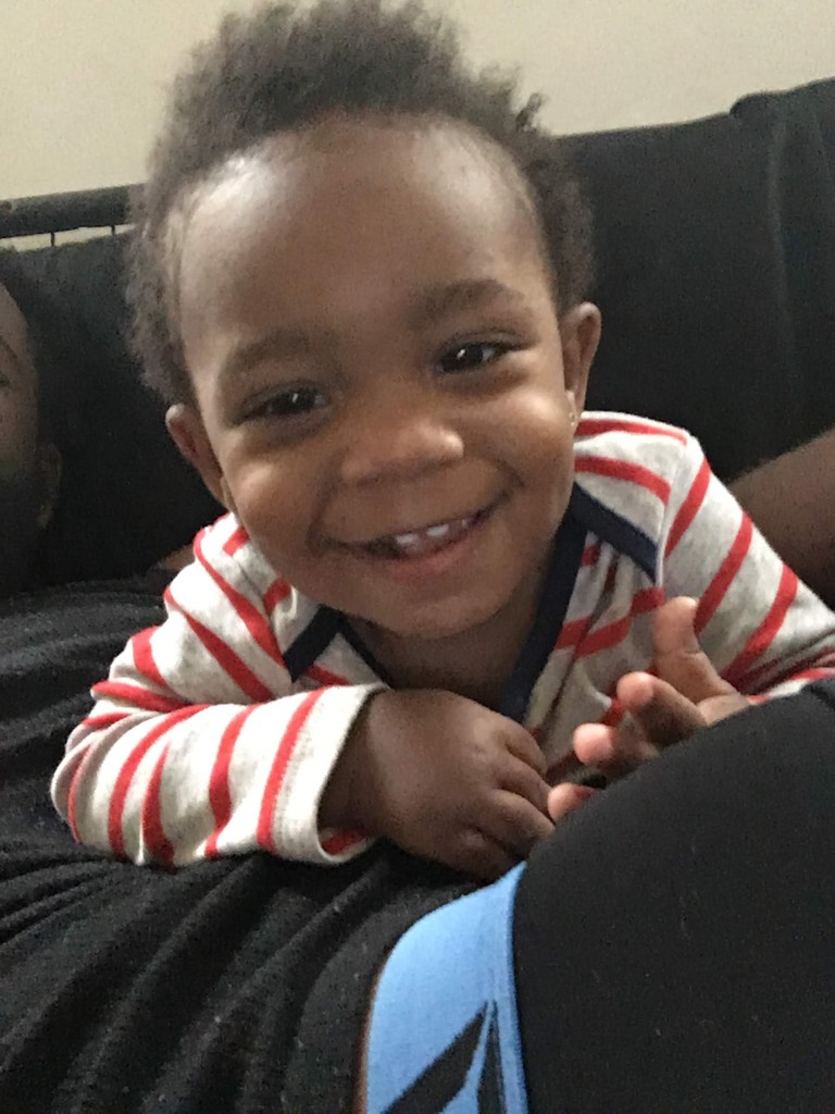 A file photo of Davell Gardner, the 1-year-old who was struck by gunfire during a late Sunday (07/12/21) night barbecue on the sidewalk in front of Raymond Bush Playground on Madison Street and Marcus Garvey Boulevard in Bedford-Stuyvesant, Brooklyn
