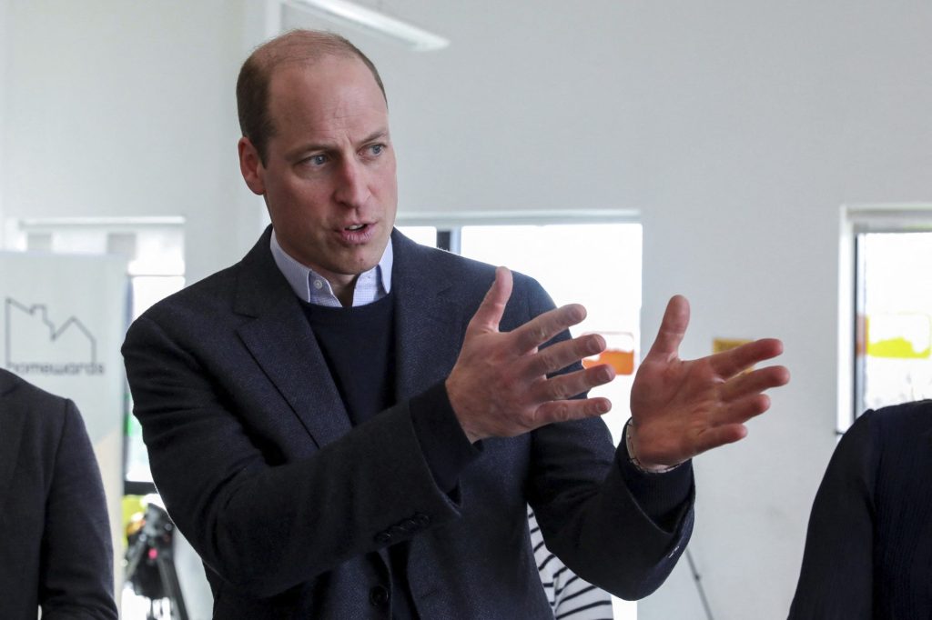 Prince William, Duke of Cambridge, visiting a housing workshop at The Learning Zone in Sheffield, England as he unveils a 1.28 million dollars pledge to prevent homelessness