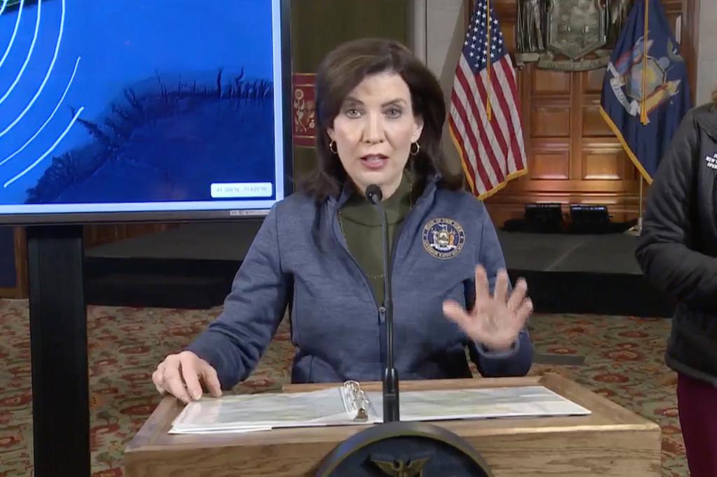 Gov. Kathy Hochul hosted a last-minute press conference to address to the 