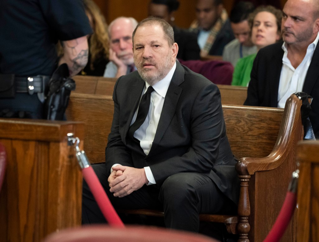 Harvey Weinstein seen during the trial.
