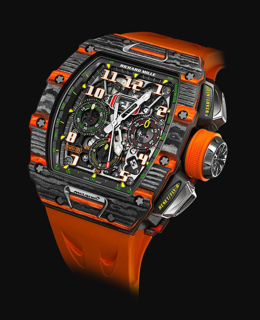 Odell Beckham wearing Richard Mille and Mclaren watch, model RM11-03, during a 2019 Cleveland Browns game