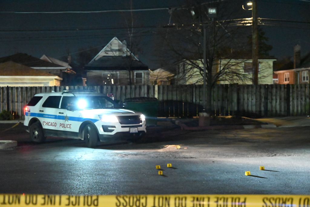 A man is in critical condition after being shot in the parking lot of a retail store in Chicago, Illinois, on April 9, 2024