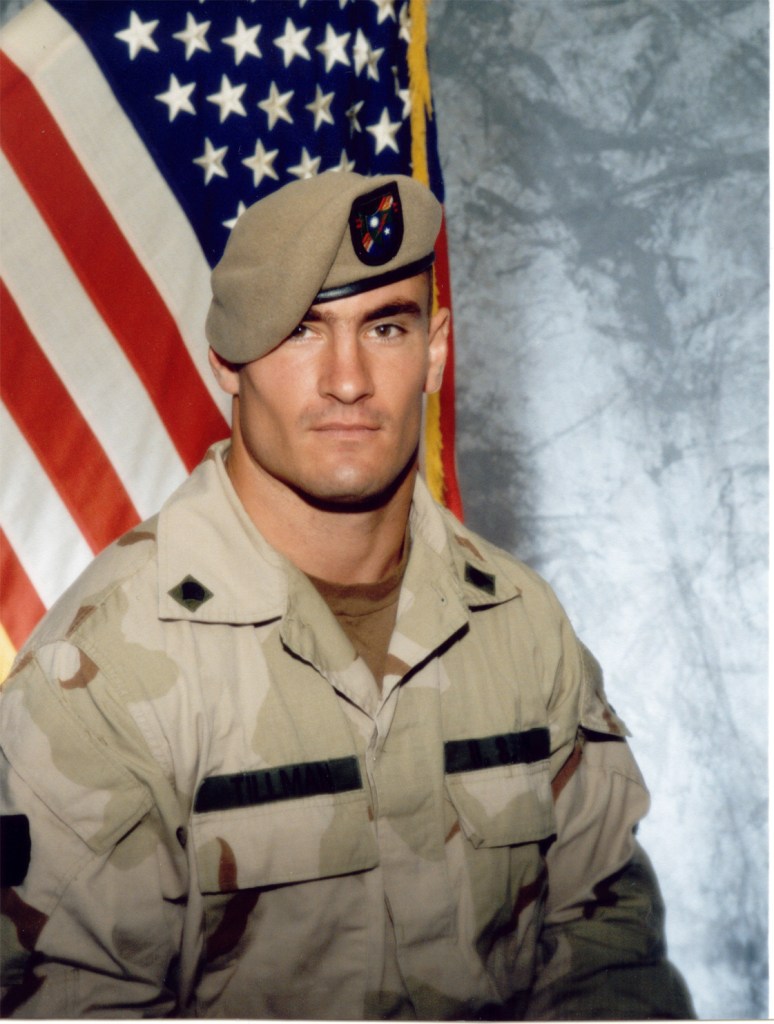 Former Arizona Cardinals safety Pat Tillman, photographed in Puyallup, Washington in this June 2003 file photograph was killed in Afghanistan on April 22 U.S. officials said April 23, 2004. Tillman, 27, was serving with the U.S. Army Rangers.