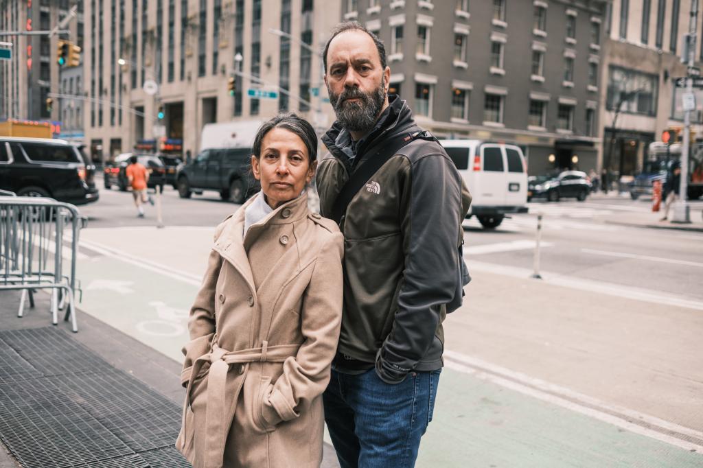 Jon Polin and Rachel Goldberg in New York City.