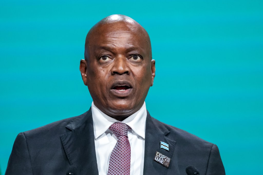 Mokgweetsi Eric Masisi, President of Botswana,