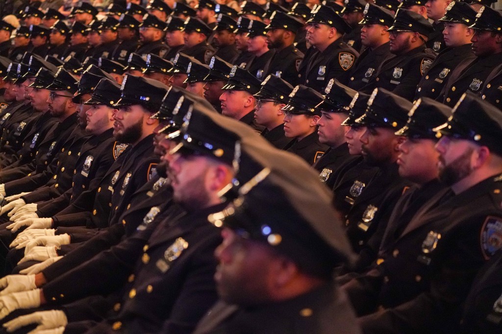 An NYPD graduation ceremony.