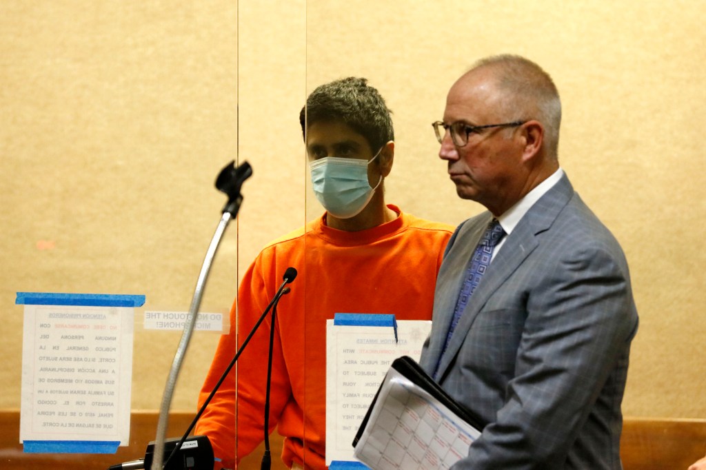 Dharmesh Patel appears for a court proceeding in Redwood City, Calif. on Feb. 9, 2023.