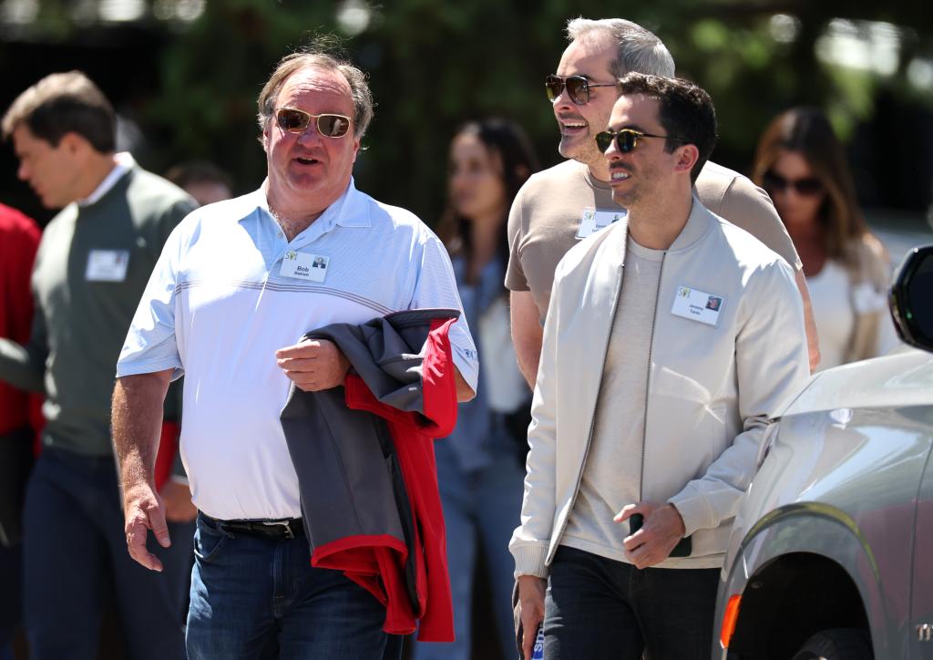 Bakish (left) has privately argued against a deal with Skydance, and has been meeting with other suitors to drum up other deals for Paramount.