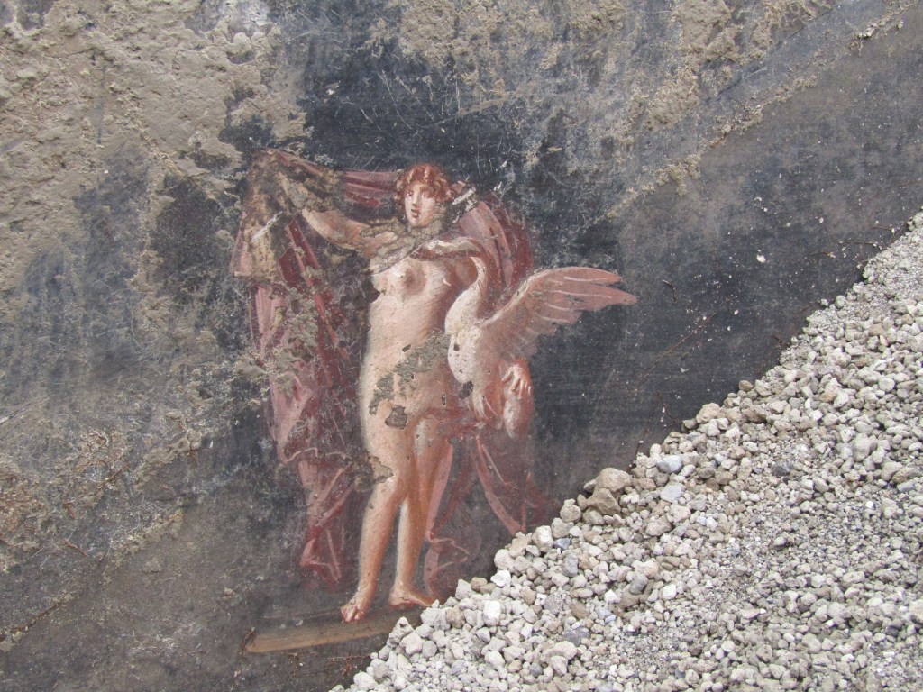 The frescoes were uncovered the lost city of Pompeii, an archaeological site in Italy’s southern region, used as a resort by Rome's high class. 