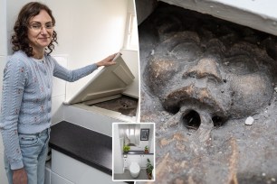 UK couple Rory and Tracy Vorster realized every child's worst nightmare after discovering a "monster" underneath the toilet of their 700-year-old home.