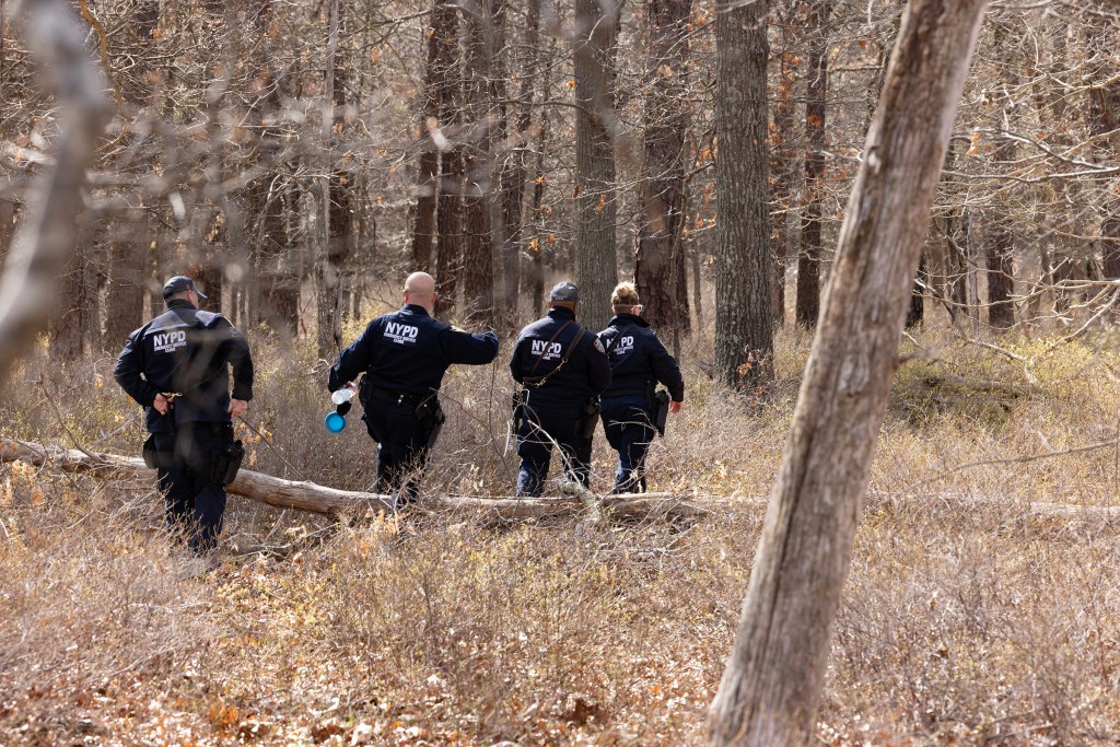 Police search for body on Long Island.