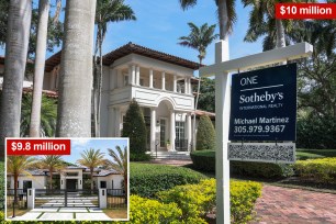 A luxury home priced at 10 million dollars for sale in Miami, Florida on April 18, 2024