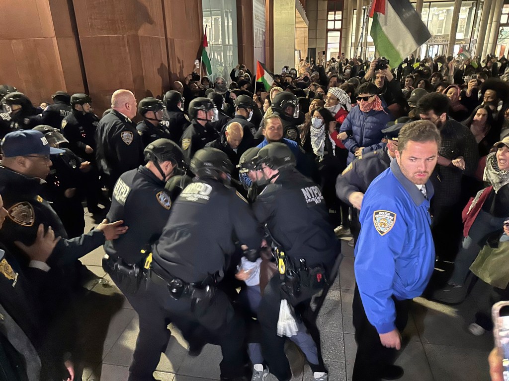 More than 100 NYU student and faculty protesters were arrested Monday night when cops moved in to clear the encampment. 