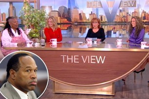 The View hosts and OJ Simpson.