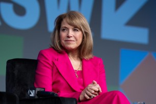 Katie Couric attends the "Keynote: Breaking Barriers, Shaping Narratives: How Women Lead On and Off the Screen," during the SXSW 2024 Conference and Festivals at the Austin Convention Center.