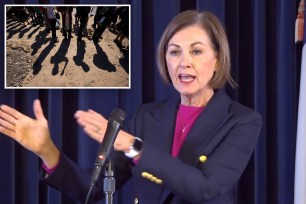 Kim Reynolds and migrants