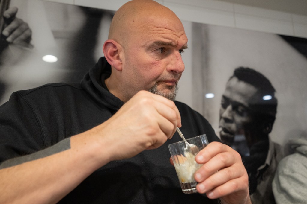 Fetterman took a small, and unscheduled, tour of the kitchen.