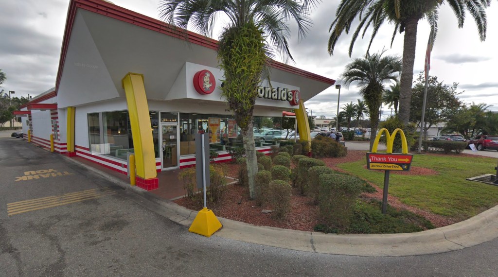 McDonald's restaurant in Zephyrhills, Florida. 