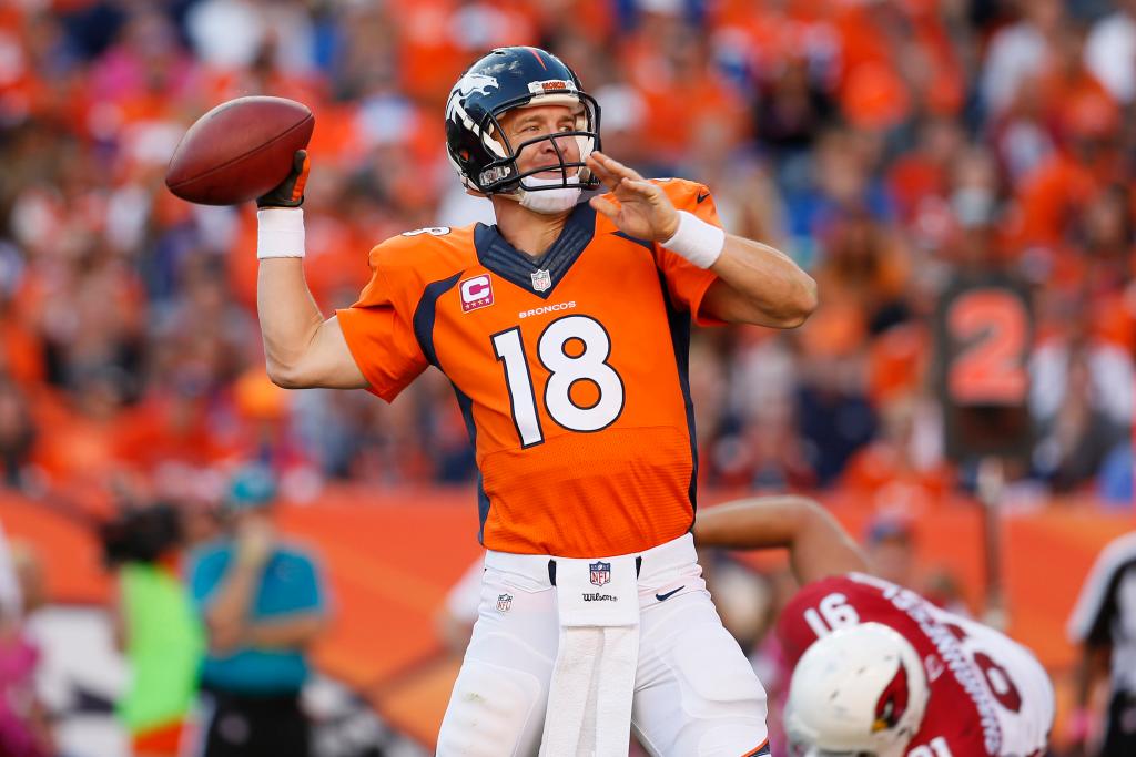 Peyton Manning spent the final four seasons of his NFL career with the Broncos.