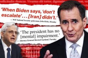 White House National Security spokesman John Kirby claimed that Iran listened to President Biden's warning to "not escalate" after Israel killed Gen. Mohammad Reza Zahedi — despite the attack it launched shortly after.