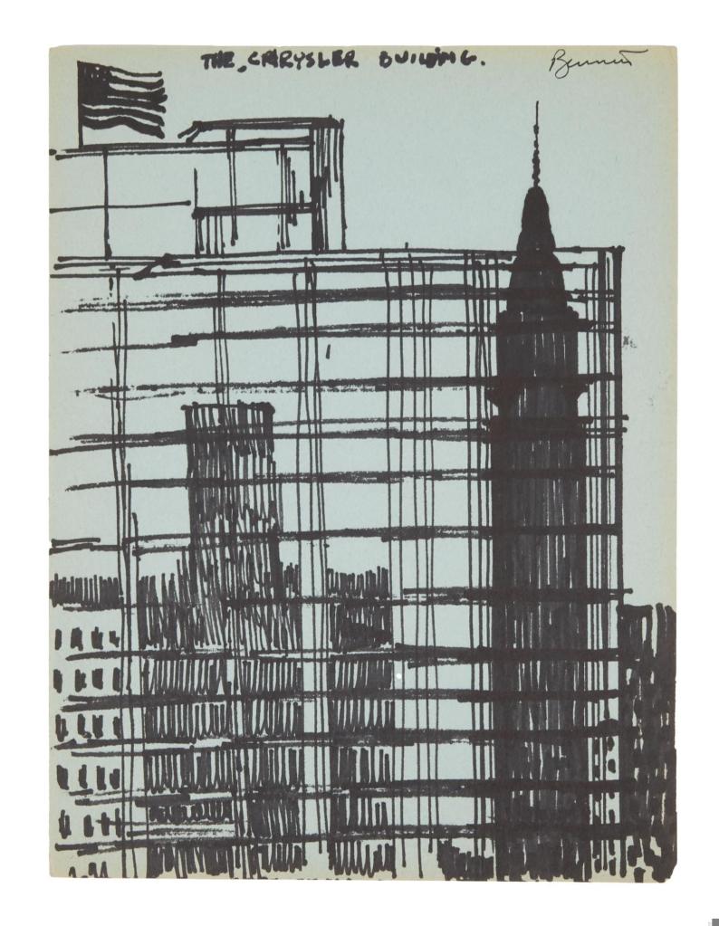 A sketch of the Chrysler building by Bennett