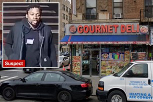Stefon Barnes, 29, was inside the Gourmet Deli on East Tremont Avenue near Marmion Avenue around 4:20 a.m. Easter Sunday when the gunman approached another man, flashed a gun, and attempted to steal something from him, authorities said.