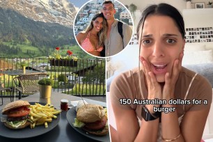 A couple were “absolutely shocked” when they realized how much they had forked out for two burgers and chips at their hotel.