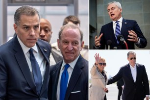 A collage of men in suits including Chris Harris Jr., James Comer, and Jill Biden