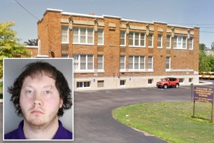 A janitor at the Voorheesville Elementary School, in upstate New York, was busted for secretly recording at least six people by hiding a cell phone inside a faculty bathroom, police said.