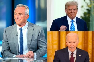 Robert F. Kennedy Jr., Donald Trump and Joe Biden