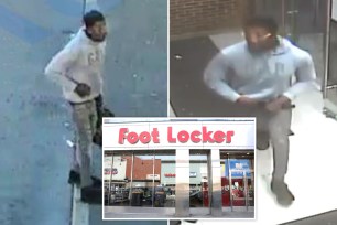 A man robbed a Bronx Foot Locker, then flashed a gun at the guard who tried to stop him, cops said.