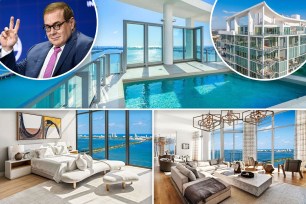 Two Florida penthouses that were purchased by Scott Minerd, CIO of Guggenheim Partners, a year before his death are set to list for a combined $18.7 million.