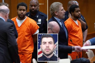 Lindy Jones, 41, the ex-con driver who brazenly admitted to cops, “I shoot people” after his passenger shot and killed hero NYPD Detective Jonathan Diller late last month was arraigned on weapons charges Tuesday as prosecutors revealed startling new details of the deadly standoff.