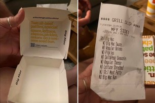 That was the bizarre experience of one woman who ordered her favorite McDonald's meal using the app, only to receive a sad, empty box where her food should have been.