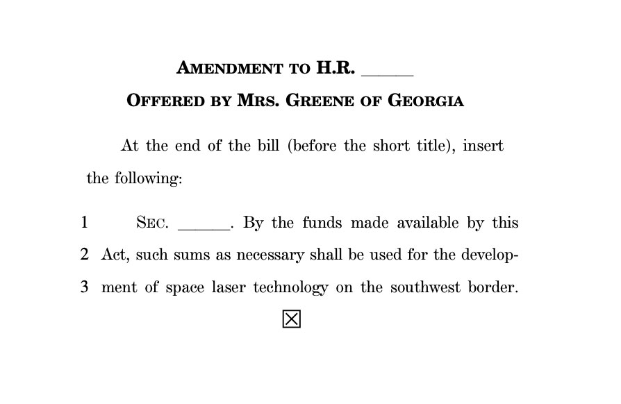 Marjorie Taylor Greene's amendment