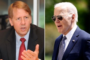 Richard Cordray and Joe Biden