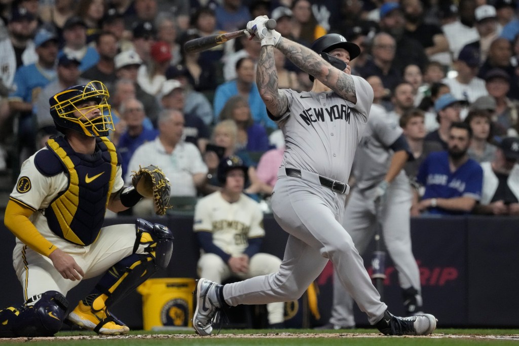 Alex Verdugo belts a three-run homer in the first inning of the Yankees' win.