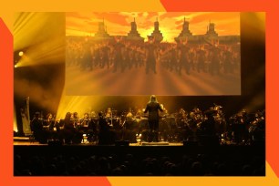 "Avatar: The Last Airbender" is screened while a live orchestra plays in front of it.