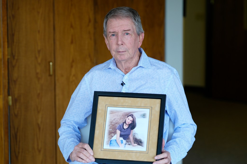 Darrell Scott talks about his daughter, Rachel, one of the victims in the massacre at Columbine High School 25 years ago, during an interview Wednesday, April 3, 2024, in Centennial, Colo. 