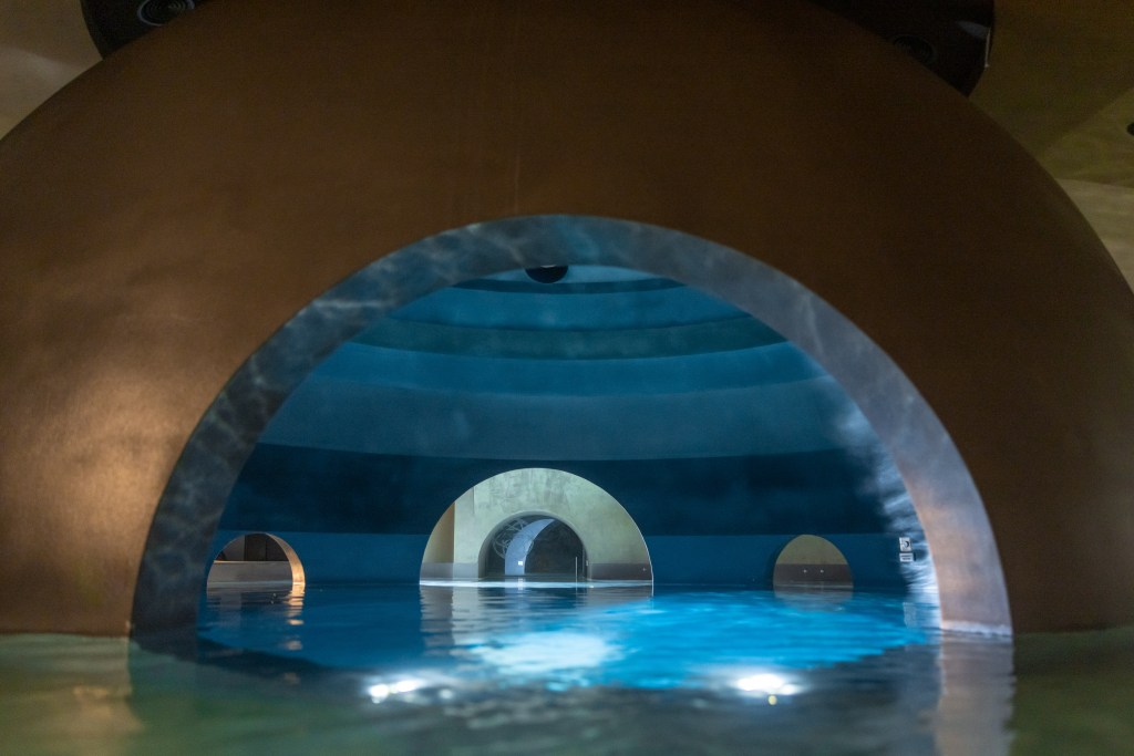 Interior of a pool at the retreat. 